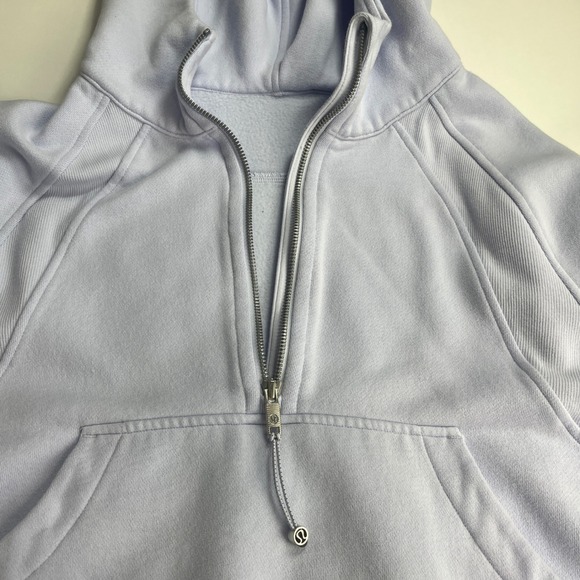 Lululemon Scuba Oversized Half Zip Hoodie Light Cotton Terry Womens M/L W3DM4S - Picture 7 of 10